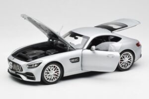 Mercedes AMG GT S C190 Designo Iridium Silber Magno Norev 1:18 B66960485 Druckguss — Bild 2 von 8