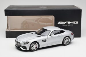 Mercedes AMG GT S C190 Designo Iridium Silber Magno Norev 1:18 B66960485 Druckguss — Bild 8 von 8