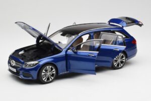 Mercedes C-Class S205 T-Modell Brilliant Blau Metallic Norev 1:18 B66960257 Druckguss — Bild 2 von 8