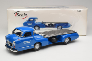 Mercedes Renntransporter Blaues Wunder iScale 1:18 118000000006-P1 Druckguss — Bild 6 von 6
