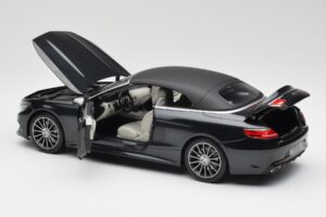 Mercedes S-Class Cabriolet A217 Magnetite Schwarz Metallic Norev 1:18 B66960354 Druckguss — Bild 5 von 8