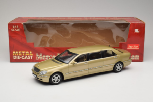 Mercedes S-Class W220 Pullman Gold Metallic Sun Star 1:18 4113 Druckguss — Bild 8 von 8