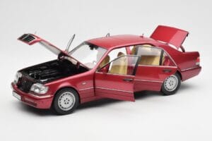 Mercedes S500 W140 Rot Metallic Norev 1:18 183579 Druckguss — Bild 2 von 8