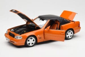 Mercedes SL 500 R129 Orange Metallic Norev 1:18 183752 Druckguss — Bild 2 von 8