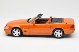 Mercedes SL 500 R129 Orange Metallic Norev 1:18 183752 Druckguss — Bild 4 von 8