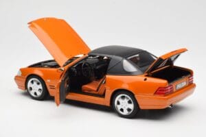Mercedes SL 500 R129 Orange Metallic Norev 1:18 183752 Druckguss — Bild 5 von 8