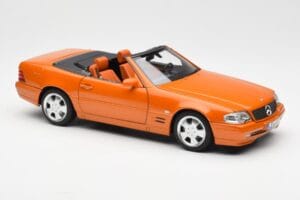 Mercedes SL 500 R129 Orange Metallic Norev 1:18 183752 Druckguss — Bild 6 von 8