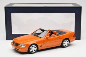 Mercedes SL 500 R129 Orange Metallic Norev 1:18 183752 Druckguss — Bild 8 von 8
