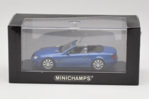 Mercedes SL R230 Tanzanite Blau Minichamps 1:43 B66962250 Druckguss — Bild 4 von 4