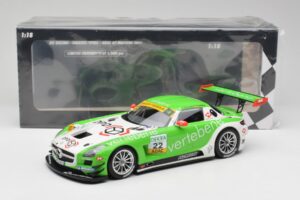 Mercedes AMG SLS C197 GT3 MS Racing #22 V. Sigacev / C. Stoll ADAC GT Masters 2011 Minichamps 1:18 151113102 Druckguss — Bild 6 von 6