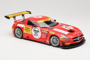 Mercedes SLS AMG GT3 #35 T. Heyer / T. Jager 24 Hours of Spa 2011 Minichamps 1:18 B66960196 Druckguss — Bild 4 von 6
