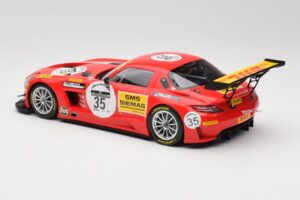 Mercedes SLS AMG GT3 #35 T. Heyer / T. Jager 24 Hours of Spa 2011 Minichamps 1:18 B66960196 Druckguss — Bild 5 von 6