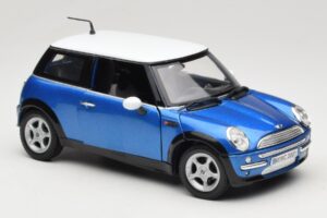 Mini Cooper R50 Blau mit Weißem Dach Mondo Motors 1:18 MINI004 Druckguss — Bild 6 von 8