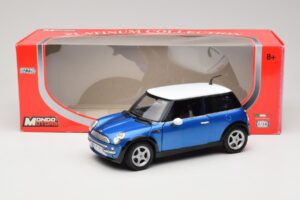 Mini Cooper R50 Blau mit Weißem Dach Mondo Motors 1:18 MINI004 Druckguss — Bild 8 von 8