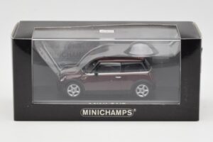 Mini One R50 Dunkelrot Mit Schwarzem Dach Minichamps 1:43 MINI008 Druckguss — Bild 4 von 5