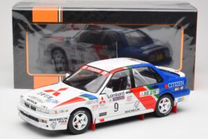 Mitsubishi Galant VR-4 #9 K. Eriksson / S. Parmander RAC Rally 1990 IXO 1:18 18RMC192A Druckguss — Bild 6 von 6