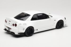 Nissan Skyline GT-R BNR34 by KRC Pearl White Otto 1:18 OT1135 Resin — Bild 2 von 6