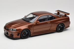Nissan Skyline GT-R R34 Customized Metallic Bronze MotorHelix 1:18 M83414 Druckguss