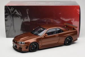 Nissan Skyline GT-R R34 Customized Metallic Bronze MotorHelix 1:18 M83414 Druckguss — Bild 8 von 8