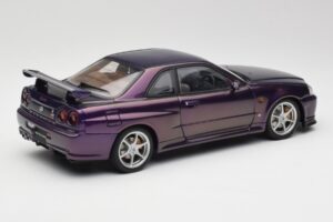 Nissan Skyline GT-R R34 V-Spec Midnight Lila AUTOart 1:18 77305 Druckguss — Bild 3 von 8