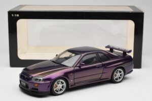 Nissan Skyline GT-R R34 V-Spec Midnight Lila AUTOart 1:18 77305 Druckguss — Bild 8 von 8