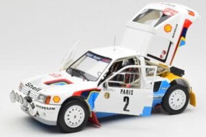Peugeot 205 T16 #2 A. Vatanen / T. Harryman Rally Monte Carlo 1985 Norev 1:18 184864 Druckguss — Bild 2 von 8