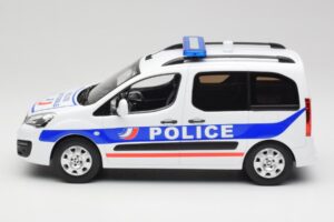 Peugeot Partner Police Blau Norev 1:18 184891 Druckguss — Bild 3 von 6