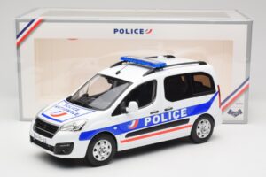 Peugeot Partner Police Blau Norev 1:18 184891 Druckguss — Bild 6 von 6