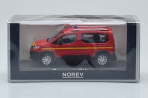 Peugeot Rifter Pompiers Rot Norev 1:43 479069 Druckguss — Bild 4 von 4