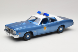 Plymouth Fury Police Pursuit Smokey and the Bandit GreenLight 1:18 19044 Druckguss