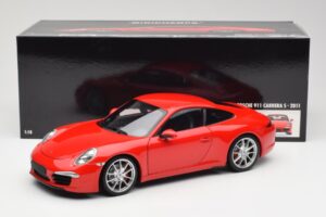 Porsche 911 991 Carrera S Guards Rot Minichamps 1:18 100061020 Druckguss — Bild 8 von 8