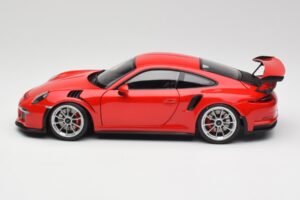Porsche 911 991 GT3 RS Guards Rot Silber Felgen AUTOart 1:18 78165 Druckguss — Bild 4 von 8