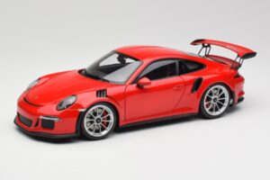 Porsche 911 991 GT3 RS Guards Rot Silber Felgen AUTOart 1:18 78165 Druckguss