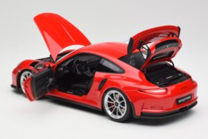 Porsche 911 991 GT3 RS Guards Rot Silber Felgen AUTOart 1:18 78165 Druckguss — Bild 5 von 8