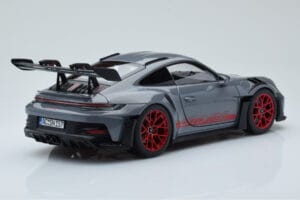 Porsche 911 992 GT3 RS Arctic Grau Pyro Rot Norev 1:18 187350 Druckguss — Bild 3 von 8
