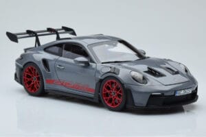 Porsche 911 992 GT3 RS Arctic Grau Pyro Rot Norev 1:18 187350 Druckguss — Bild 6 von 8