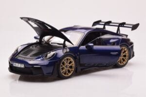 Porsche 911 992 GT3 RS Gentian Blau Metallic Norev 1:18 187363 Druckguss — Bild 2 von 8