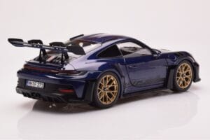 Porsche 911 992 GT3 RS Gentian Blau Metallic Norev 1:18 187363 Druckguss — Bild 3 von 8