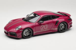 Porsche 911 992 Turbo S Coupe Sport Design Rot Minichamps 1:18 113069075 Druckguss