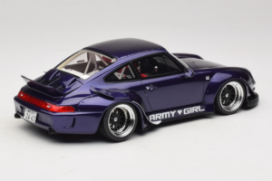 Porsche 911 993 RWB Army Girl Lila GT Spirit 1:18 GT562 Resin — Bild 2 von 6