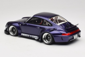 Porsche 911 993 RWB Army Girl Lila GT Spirit 1:18 GT562 Resin — Bild 5 von 6