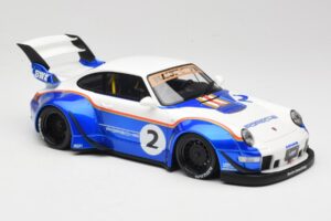 Porsche 911 993 RWB X Liberty Walk Weiß Mit Blau GT Spirit 1:18 GT530 Resin — Bild 4 von 8