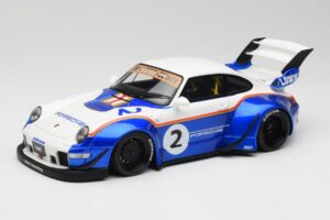 Porsche 911 993 RWB X Liberty Walk Weiß Mit Blau GT Spirit 1:18 GT530 Resin