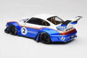 Porsche 911 993 RWB X Liberty Walk Weiß Mit Blau GT Spirit 1:18 GT530 Resin — Bild 5 von 8