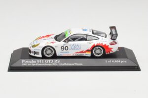 Porsche 911 996 GT3 RS #90 T2M J. Ickx / P. Rabineau 1000km Spa 2004 Minichamps 1:43 400046980 Druckguss