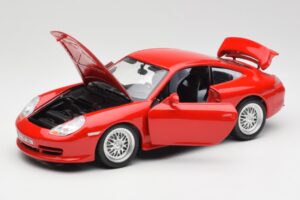 Porsche 911 996 GT3 Strasse Rot Bburago 1:18 30395 Druckguss — Bild 2 von 8