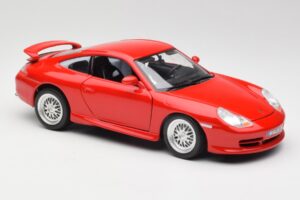 Porsche 911 996 GT3 Strasse Rot Bburago 1:18 30395 Druckguss — Bild 6 von 8