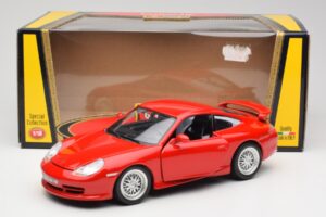 Porsche 911 996 GT3 Strasse Rot Bburago 1:18 30395 Druckguss — Bild 8 von 8
