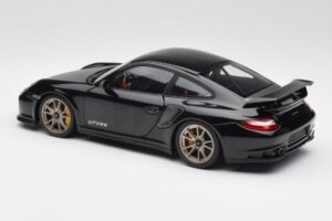 Porsche 911 997 GT2 RS Schwarz & Silber Felgen Minichamps 1:18 100069401 Druckguss — Bild 7 von 8