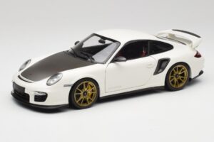Porsche 911 997 GT2 RS Weiß & Gold Felgen Minichamps 1:18 100069406 Druckguss